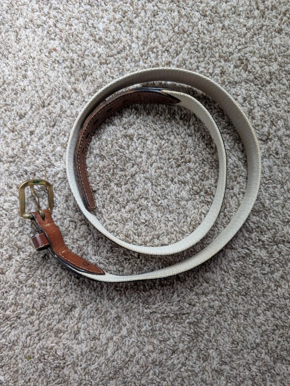 Vtg‎ Reef Rider Brown Leather Swordfish-Embossed Men’s Belt Sz 42 Brass Buckle